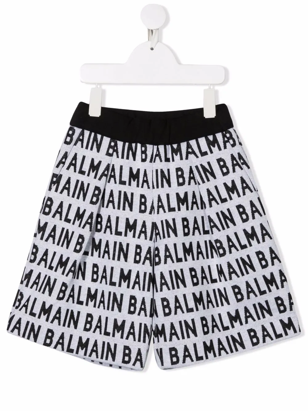 

Balmain Kids shorts con logo estampado - Blanco