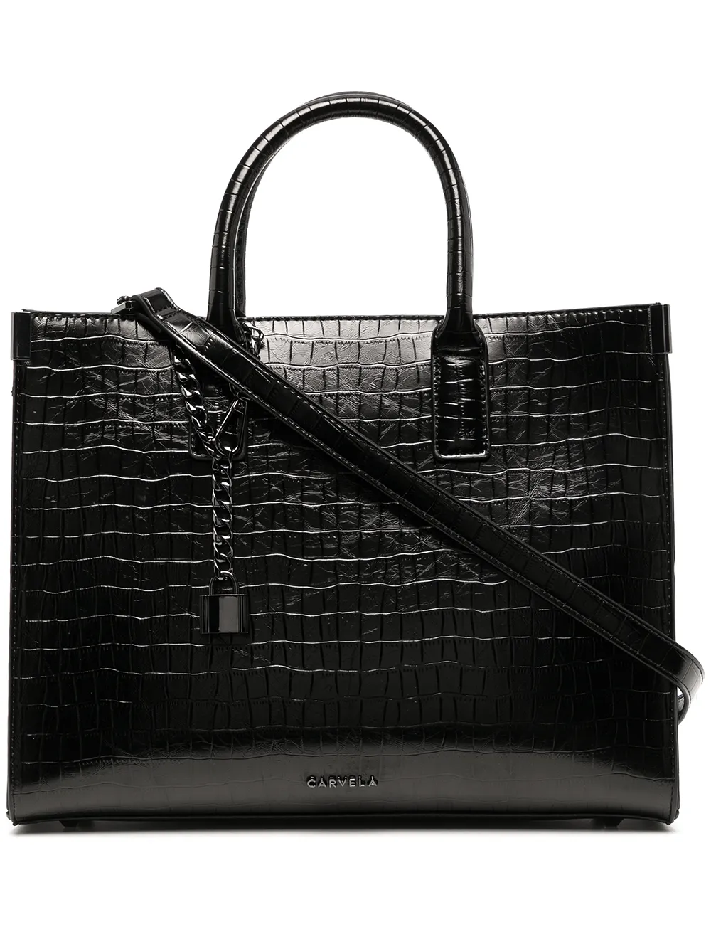 carvela charlotte structured tote