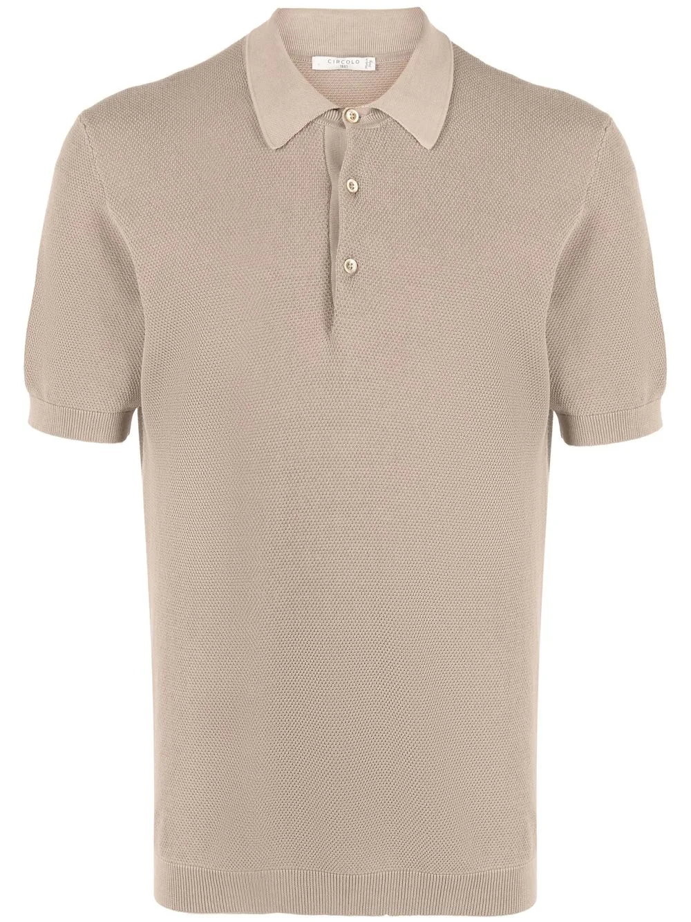 Circolo 1901 playera tipo polo con detalles de canalé - Neutro