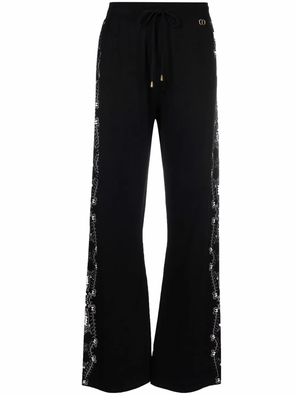 

TWINSET pantalones con panel de encaje - Negro