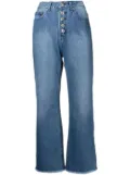 Michael Kors Selma high-rise cropped jeans - Blue
