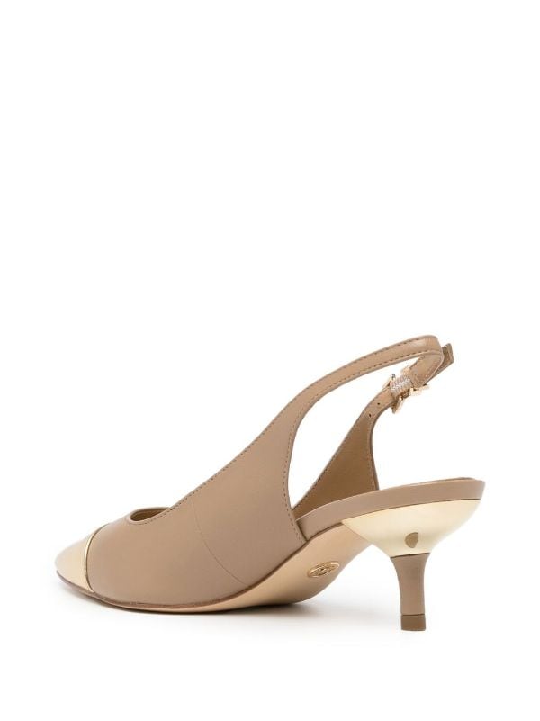 michael kors kitten heel slingback