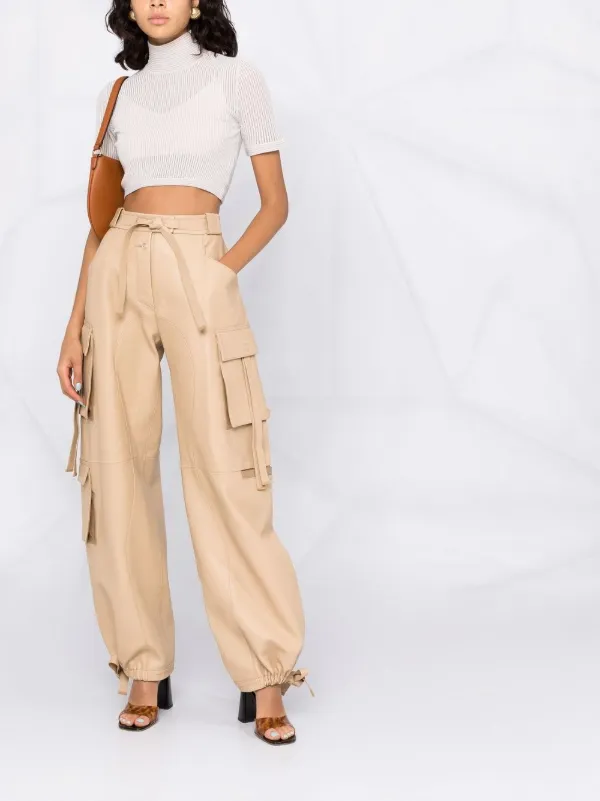FENDIクロップドニットセーター FENDI クロップド ニットトップ | ニュートラル | FARFETCH JP