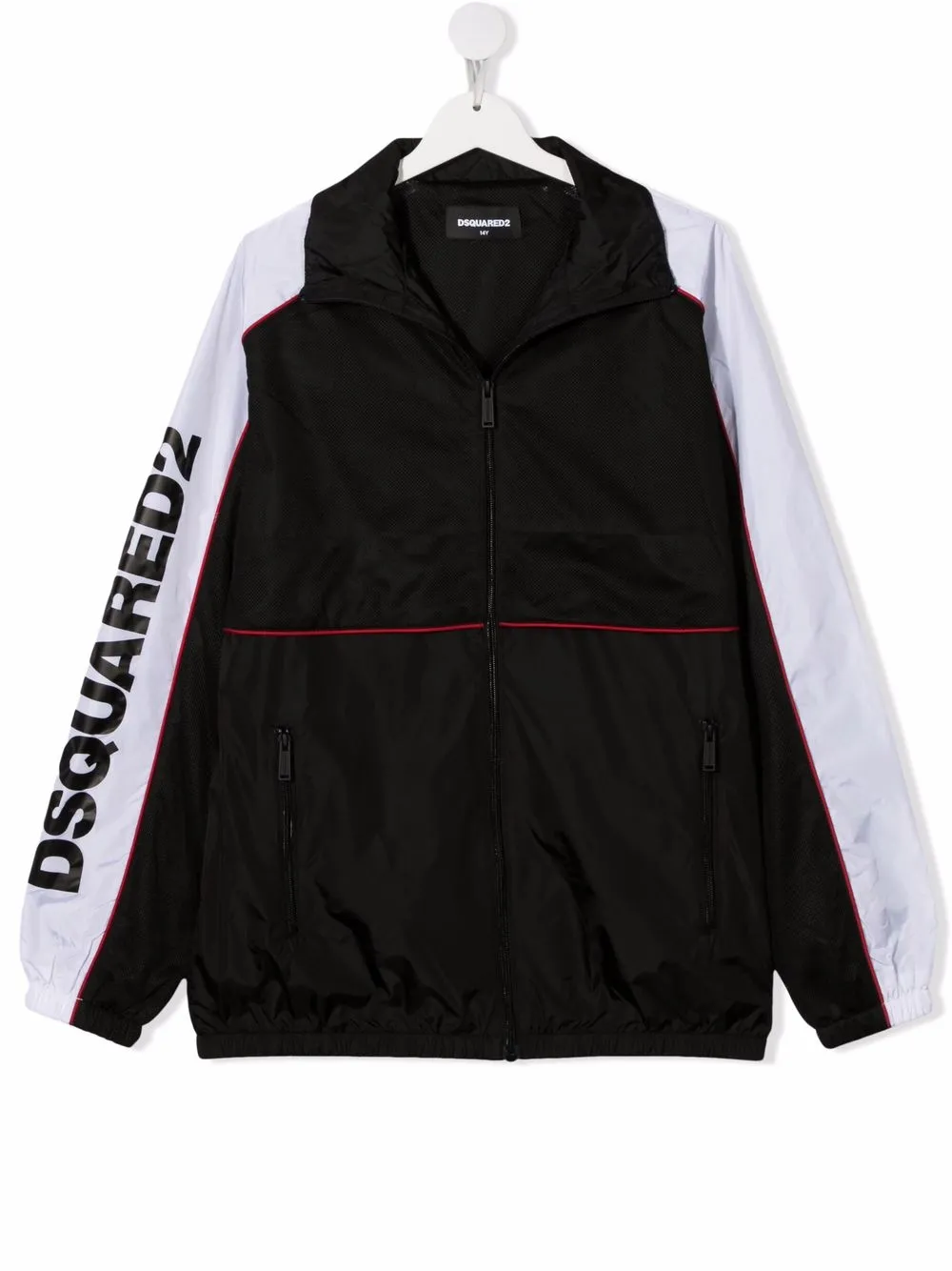 

Dsquared2 Kids TEEN logo colour-block jacket - Black