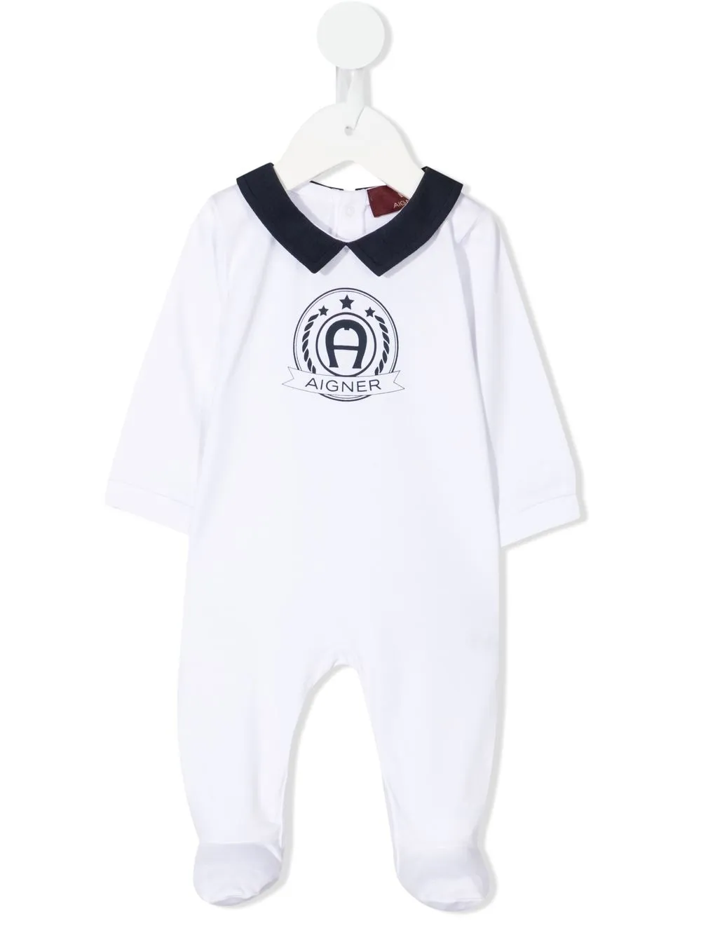 

Aigner Kids logo-print cotton pyjamas - White