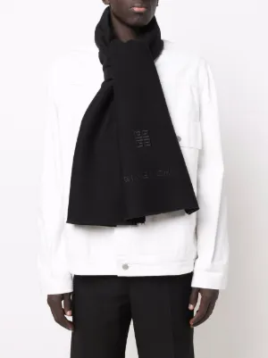 極美品 GIVENCHY ジバンシー マフラー ストール モノグラム 総柄 2026