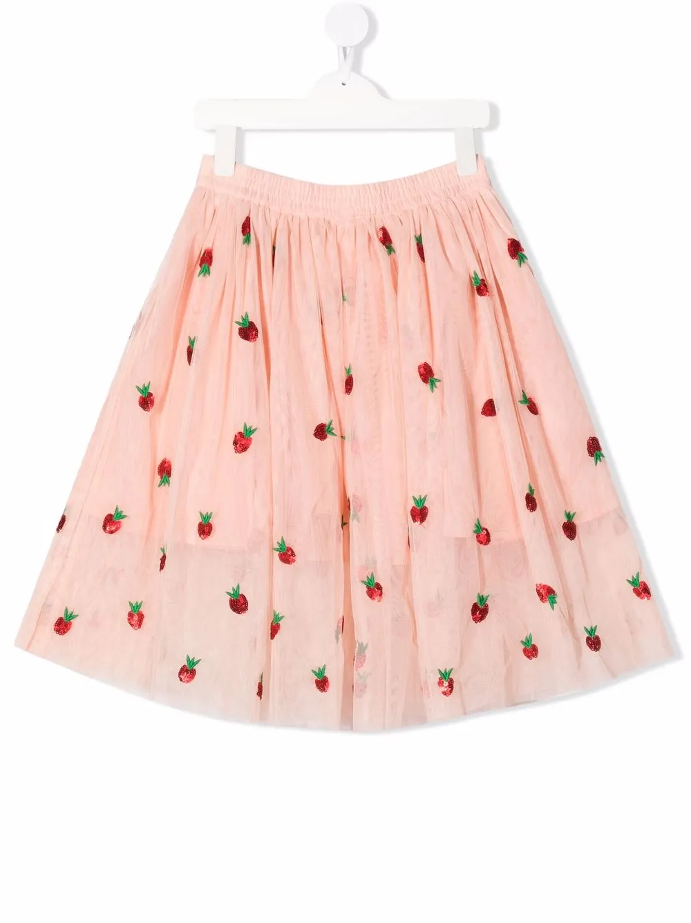 

Stella McCartney Kids falda acampanada bordada con lentejuelas - Rosado