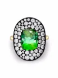Pragnell 18kt gold Snowstorm tourmaline and diamond ring
