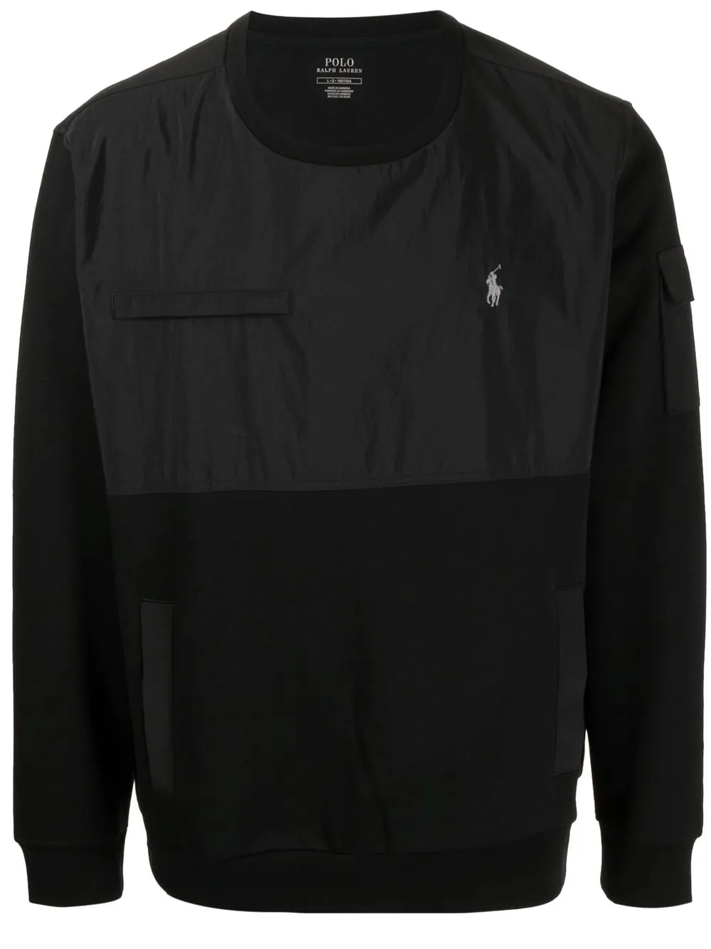 

Polo Ralph Lauren embroidered-logo crew neck sweatshirt - Black