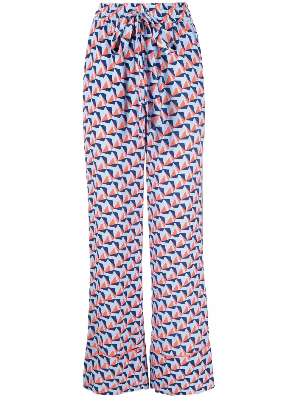 

DVF Diane von Furstenberg wide-leg geometric trousers - Blue