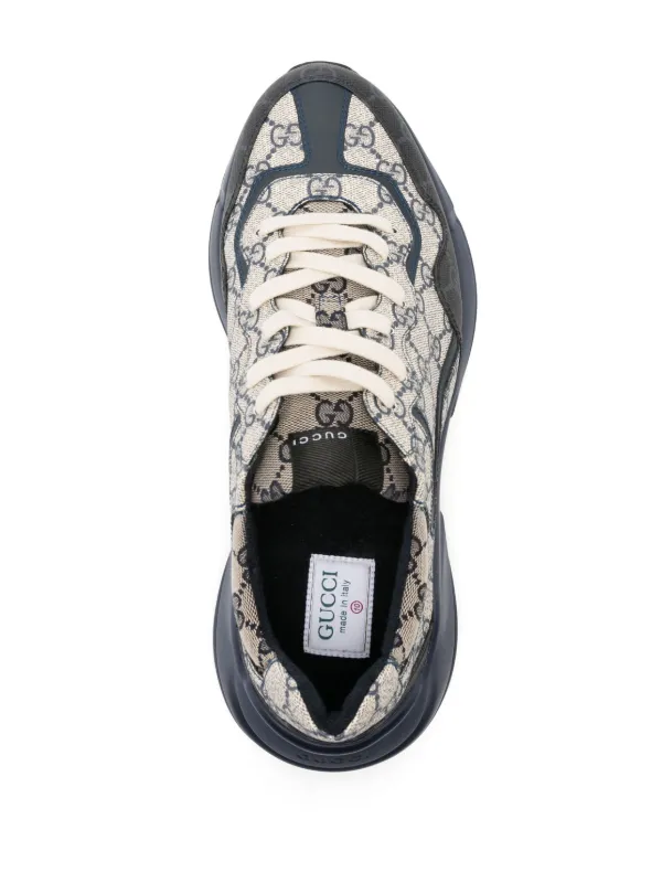 Gucci Rhyton GG-Supreme Sneakers - Farfetch