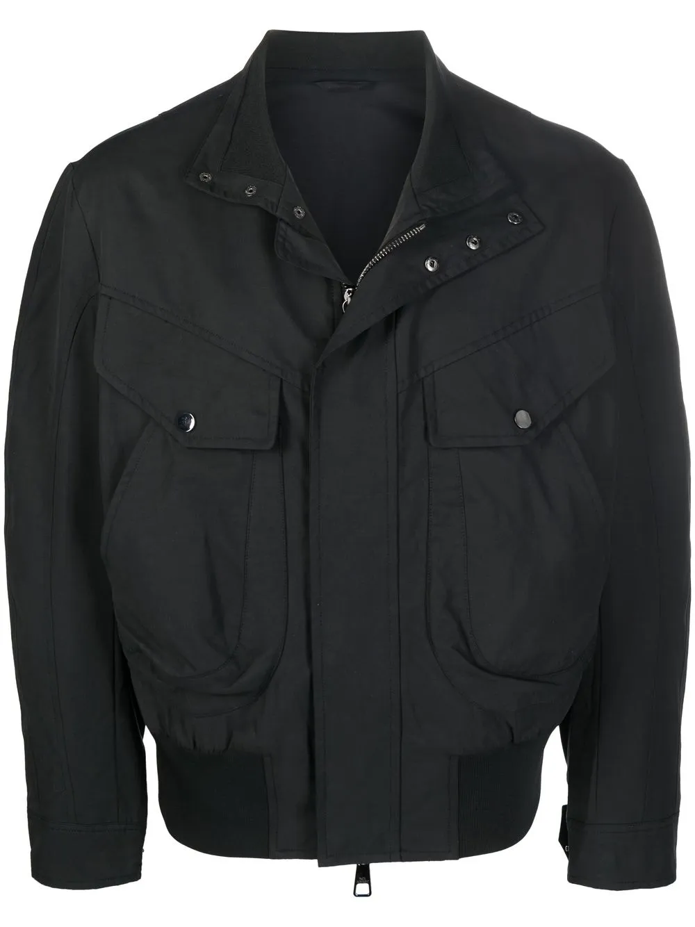 

Neil Barrett funnel-neck bomber jacket - Black