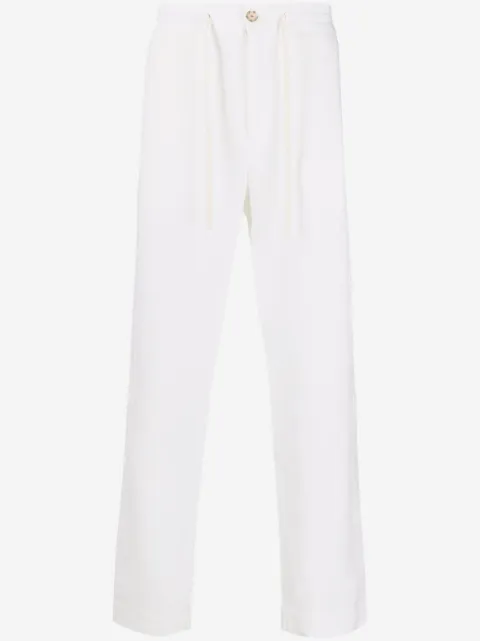 Vince drawstring straight-leg trousers