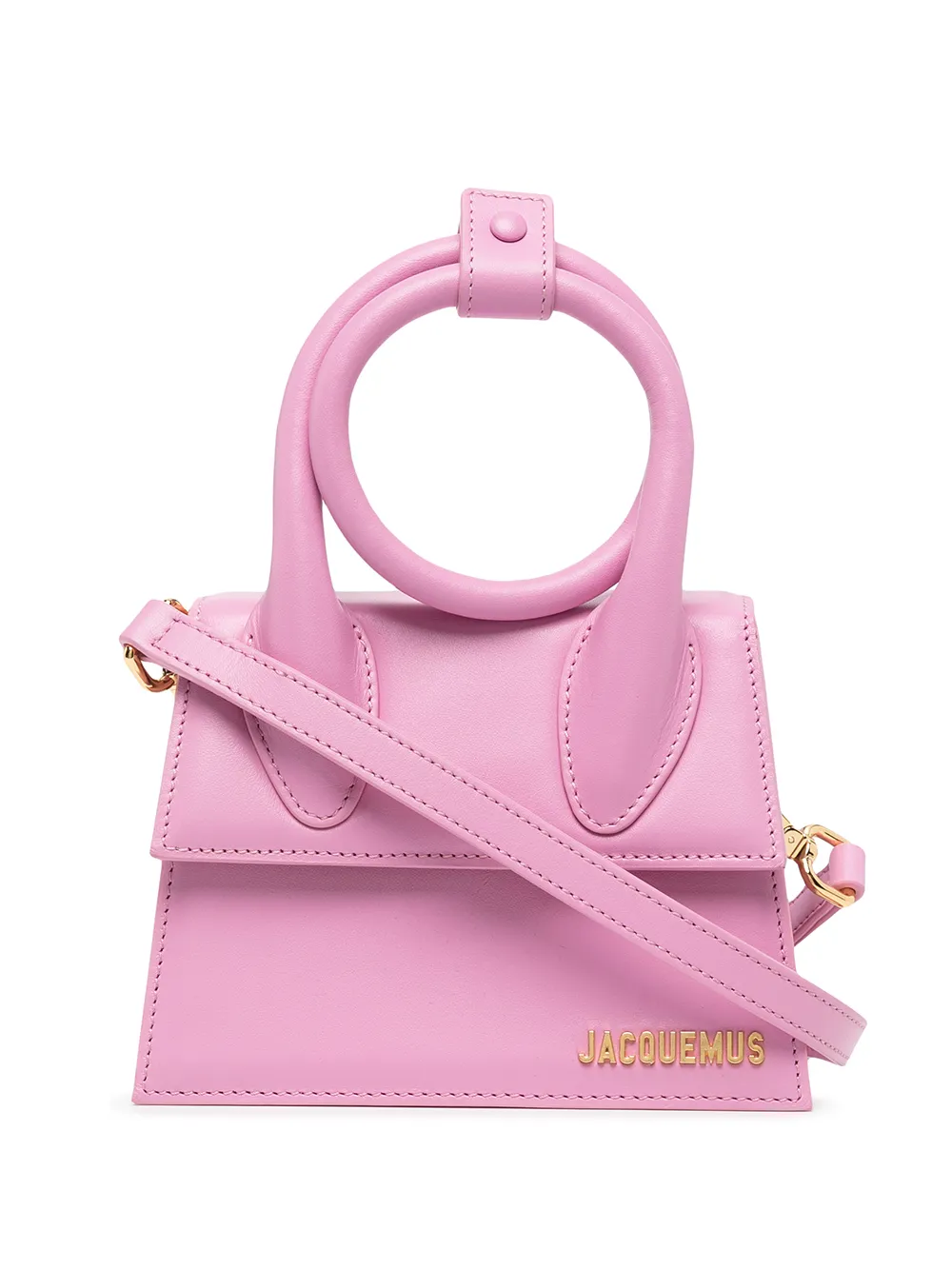 le chiquito noeud medium leather top handle bag