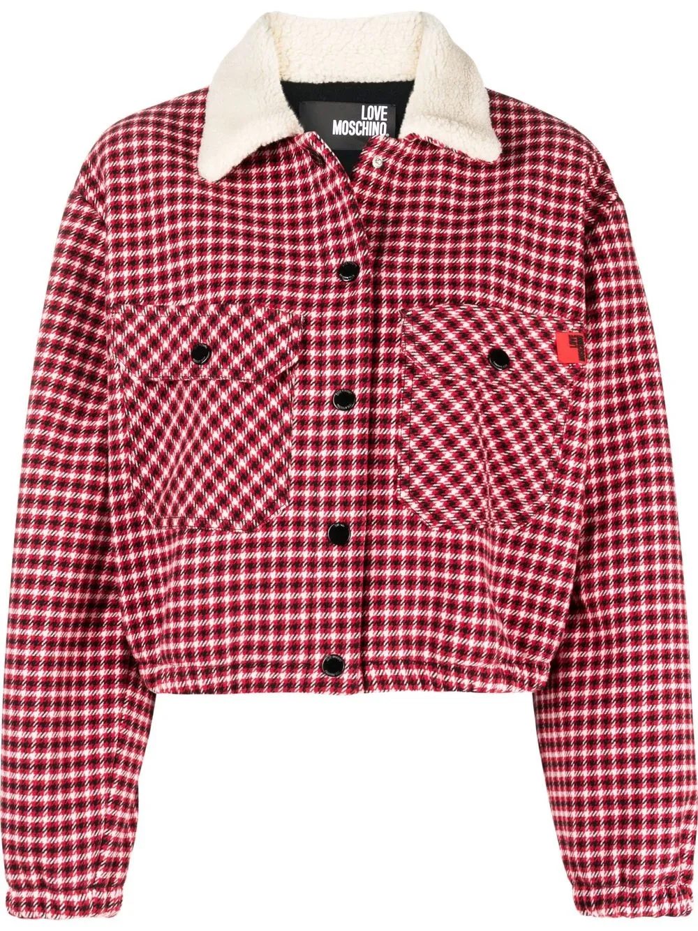 Love moschino red jacket best sale