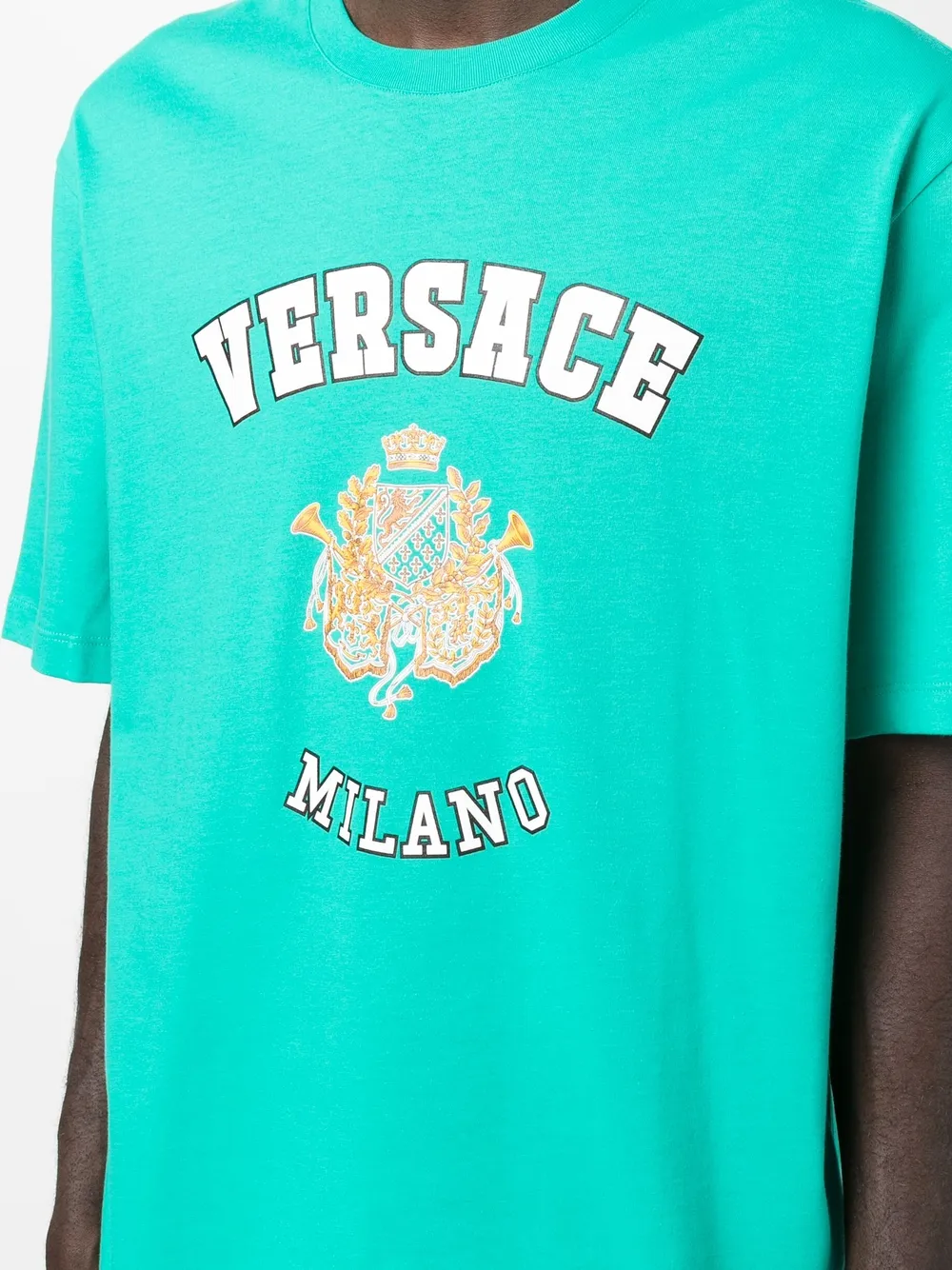 Versace Crest Logo Tshirt Farfetch