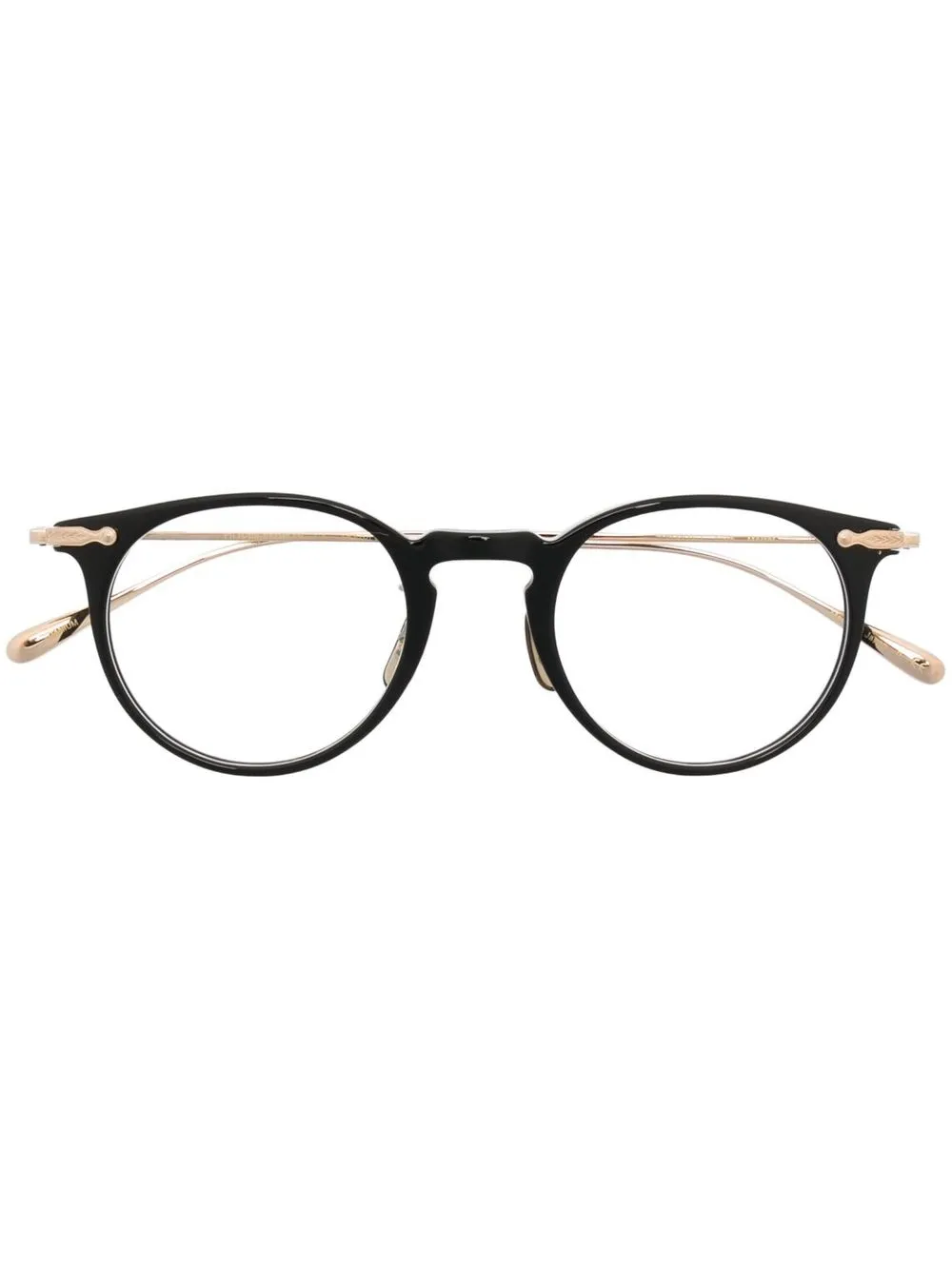 

Oliver Peoples lentes Marrett con armazón redonda - Negro