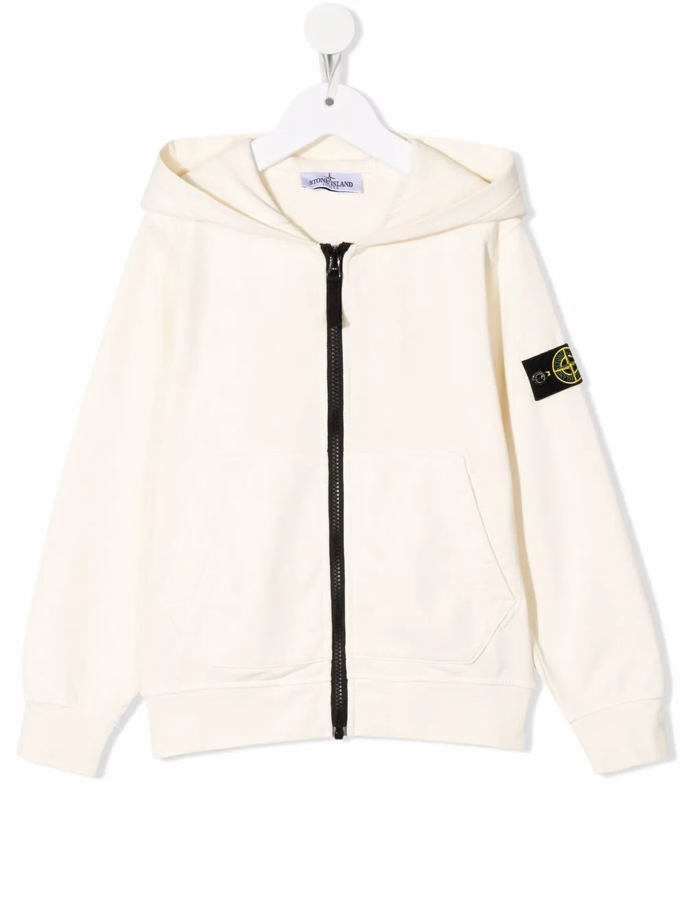 

Stone Island Junior hoodie con parche del logo - Amarillo