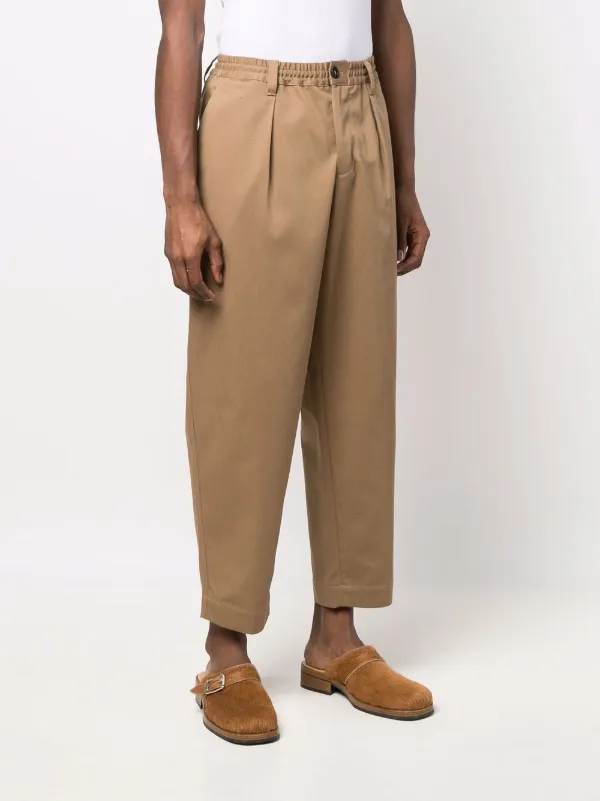 Marni Gabardine Cotton Cropped Trousers 