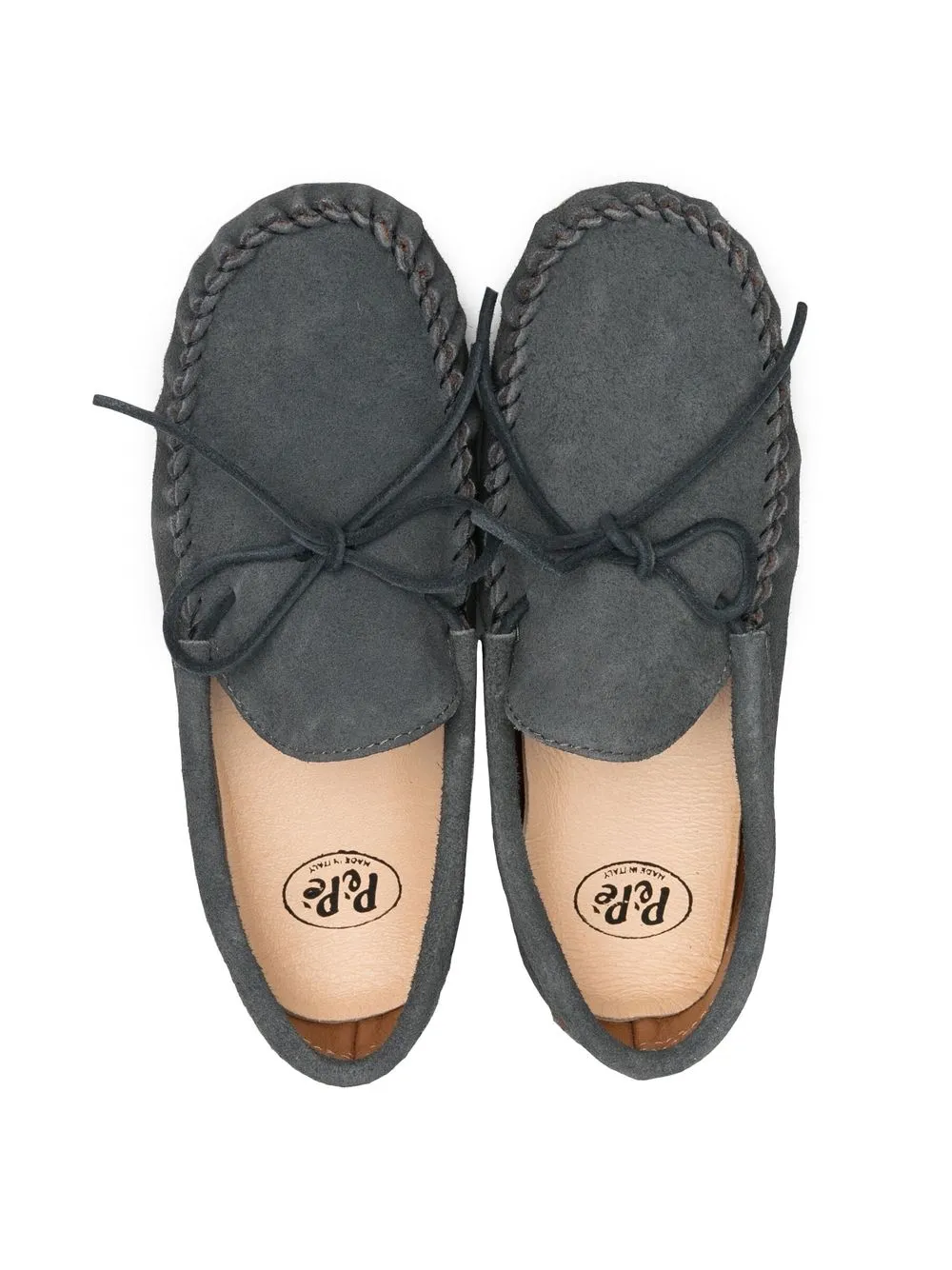 Front Tie-Fastening Loafers