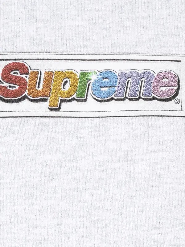 Supreme Bling Box Logo Hooded Sweatshirt Red