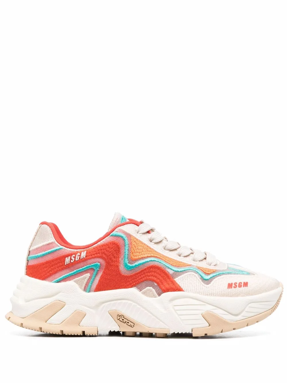 

MSGM tenis con diseño color block - Neutro