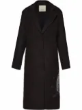 Unreal Fur x Linda Puna Munga embroidered coat - Black