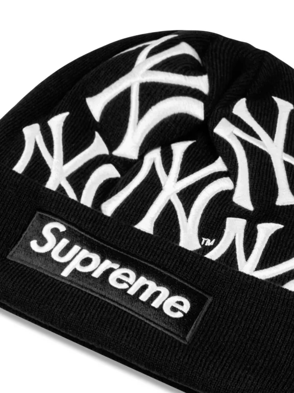 Supreme New York Yankees New Era Box Logo Beanie Navy