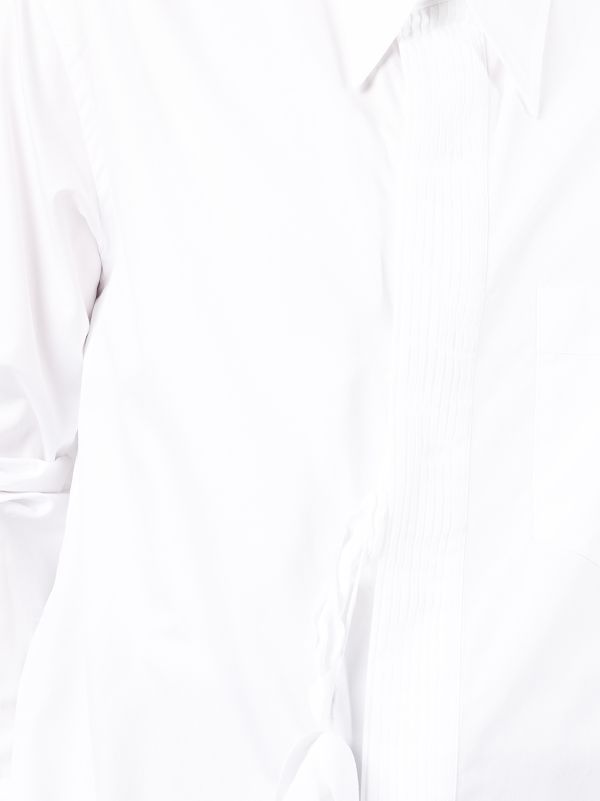 Bed J.W. Ford Cotton rose-detail Shirt | White | FARFETCH AO