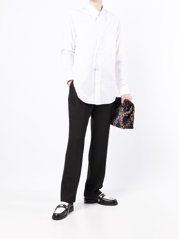 Bed J.W. Ford Cotton rose-detail Shirt | White | FARFETCH AO