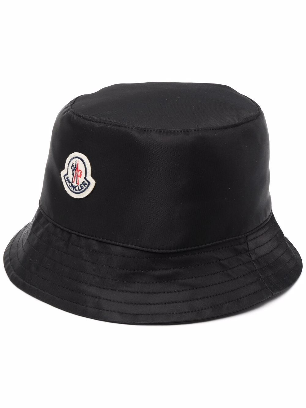 

Moncler gorro de pescador con parche del logo - Negro