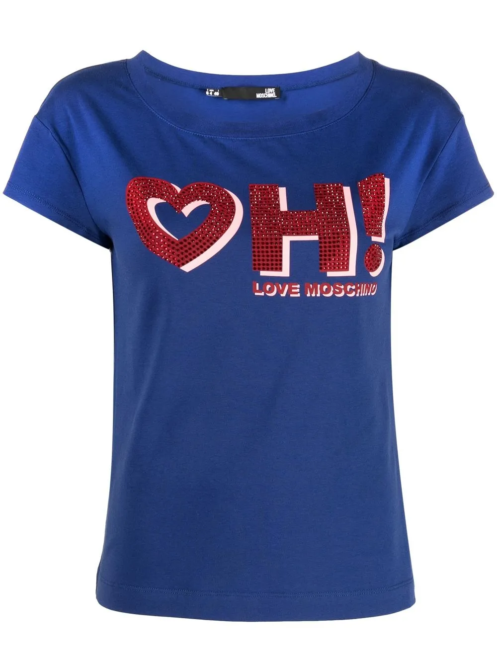 

Love Moschino playera OH! - Azul