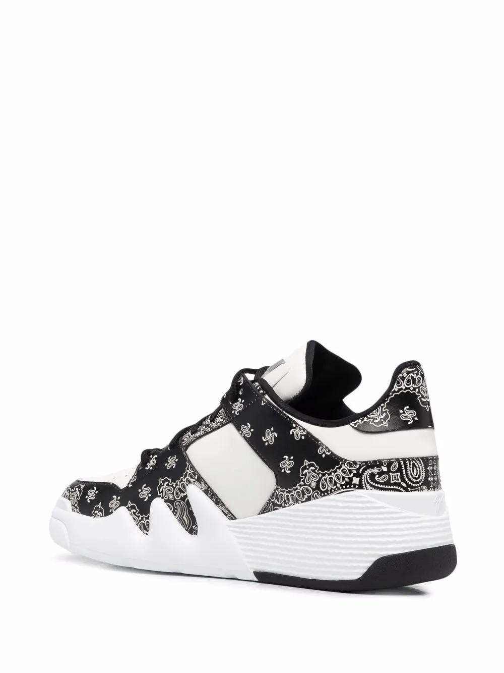  Giuseppe Zanotti Sneakers Mit Bandana Print   Weiß 
