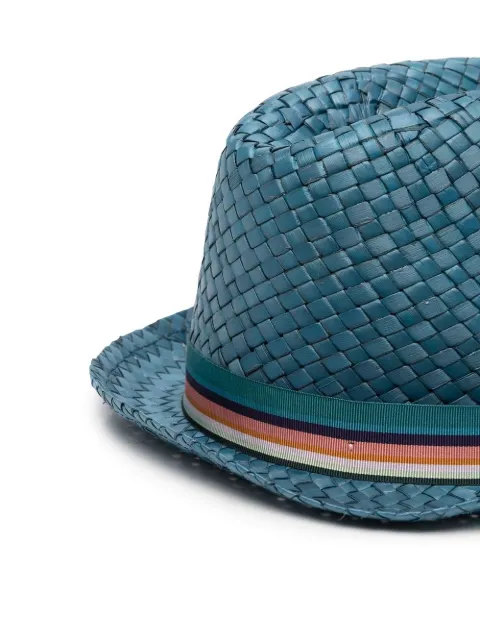 Paul Smith Artist Stripe Raffia Trilby 