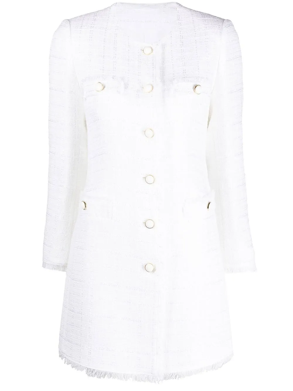 

Tagliatore Donnie single-breasted tweed jacket - White