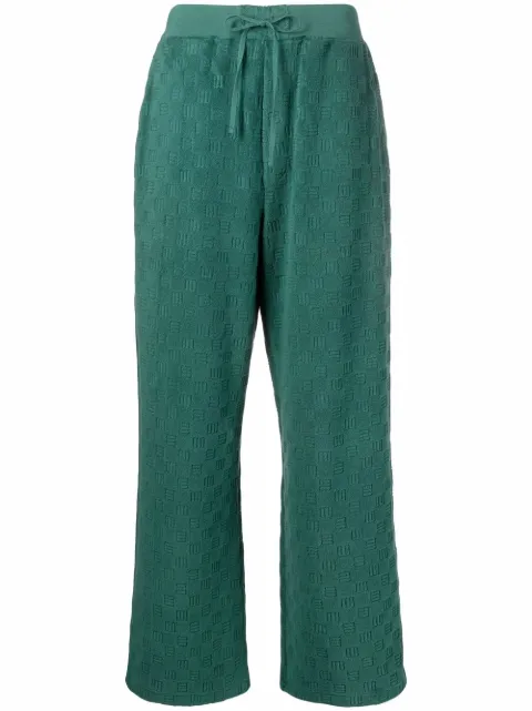 AMBUSH monogram jacquard knitted trousers