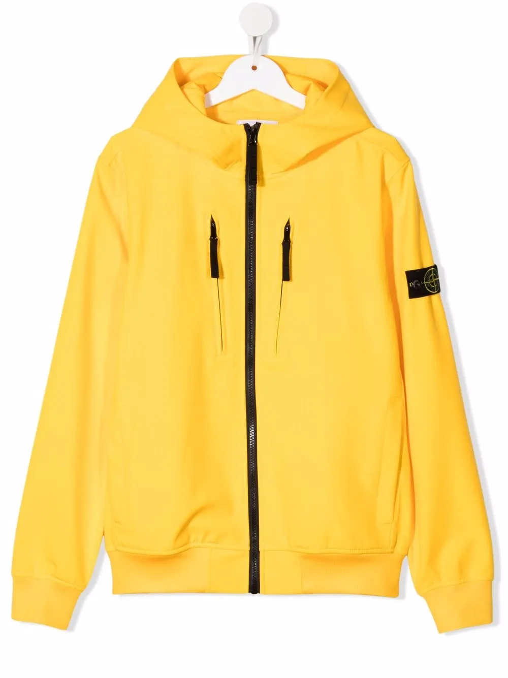 

Stone Island Junior chamarra con parche del logo en una manga - Amarillo