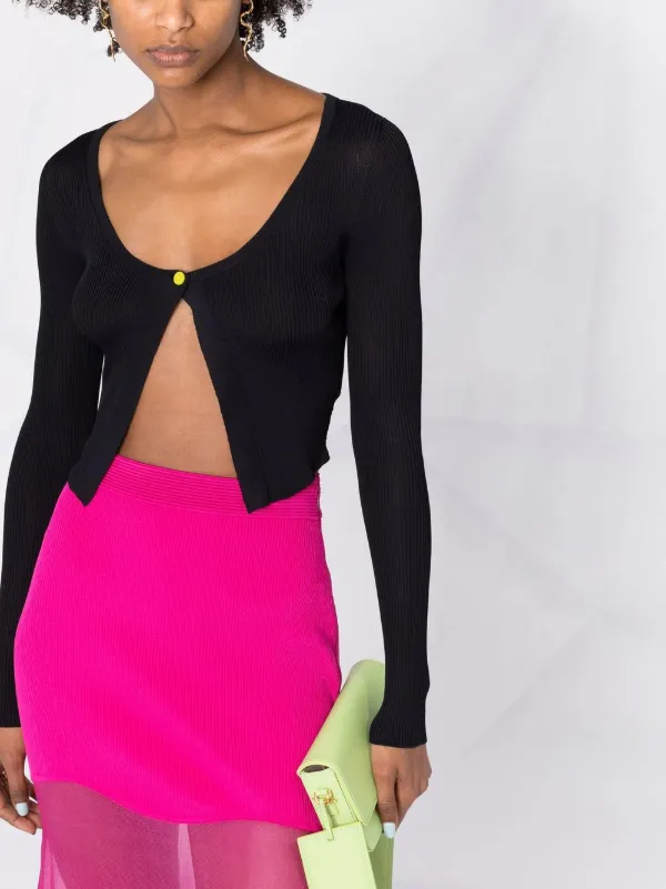 Versace open-front Cropped Cardigan 
