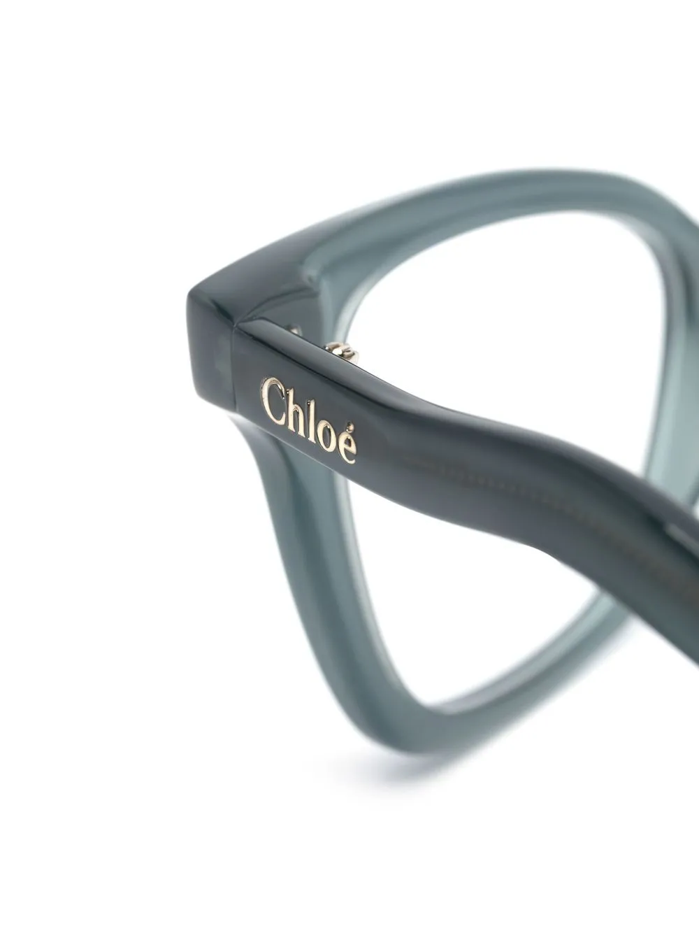  Chloé Eyewear Cat Eye Brille Mit Logo   Blau 