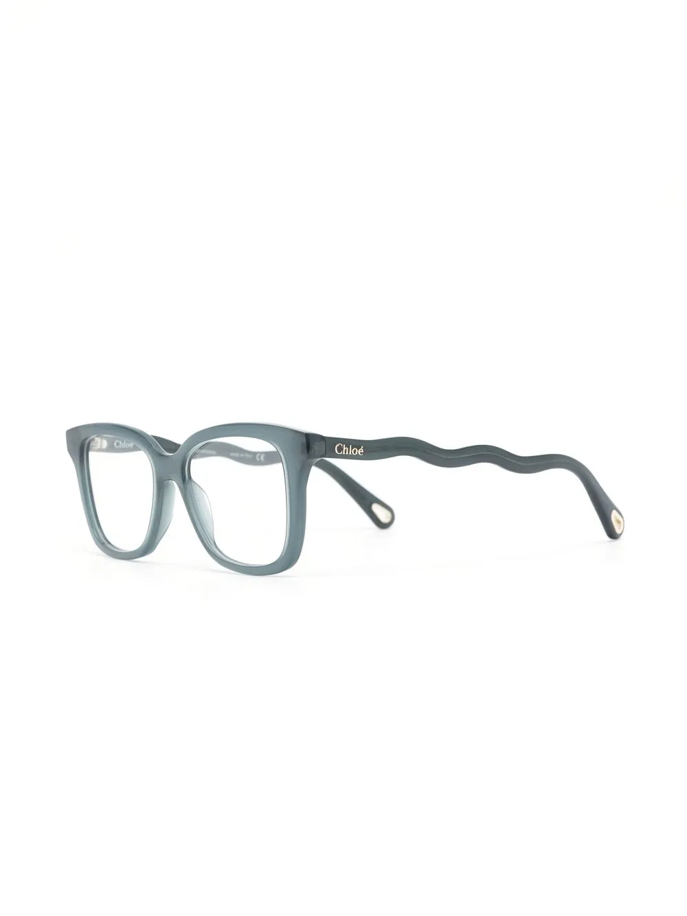  Chloé Eyewear Cat Eye Brille Mit Logo   Blau 