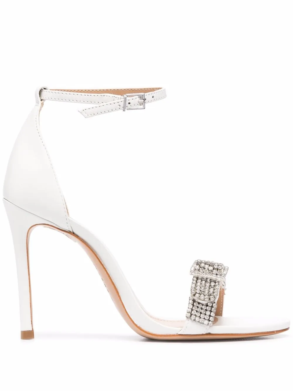 

Schutz sandalias con detalles de cristal - Blanco