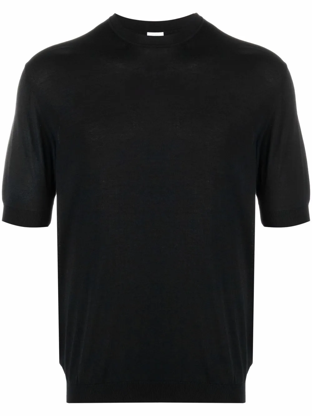 

Malo fine-knit cotton-blend T-Shirt - Black