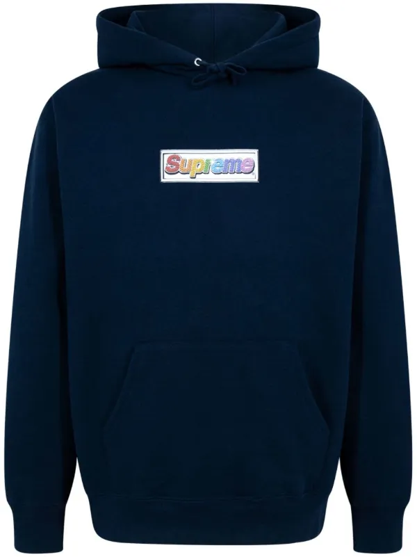 Supreme Bling Box Logo Hooded Sweatshirt-