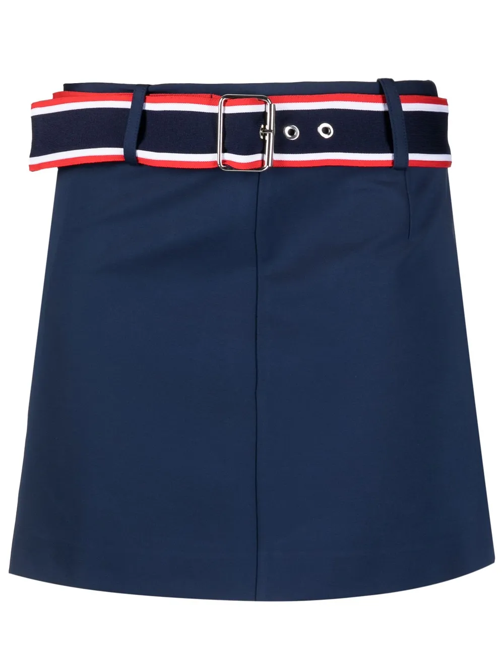 

PINKO belted front-slit mini skirt - Blue