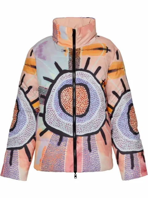 Unreal Fur x Linda Puna Awari reversible puffer jacket