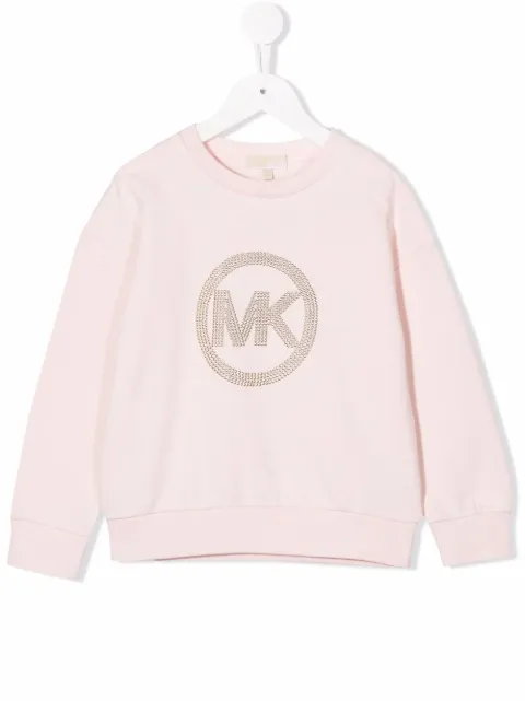 Michael Kors Kids studded-logo jumper