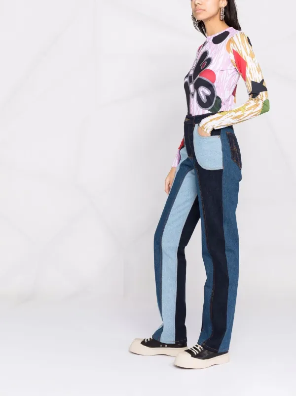 Ahluwalia Jeans Rectos Con Diseño Patchwork - Farfetch