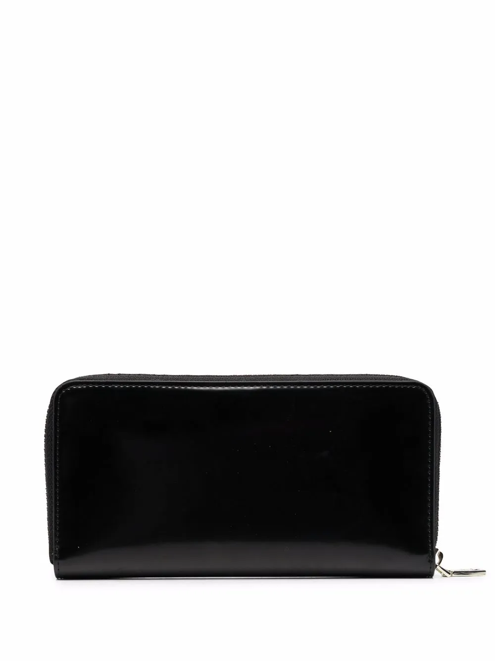 Love Moschino Portemonnee met logoplakkaat - Zwart