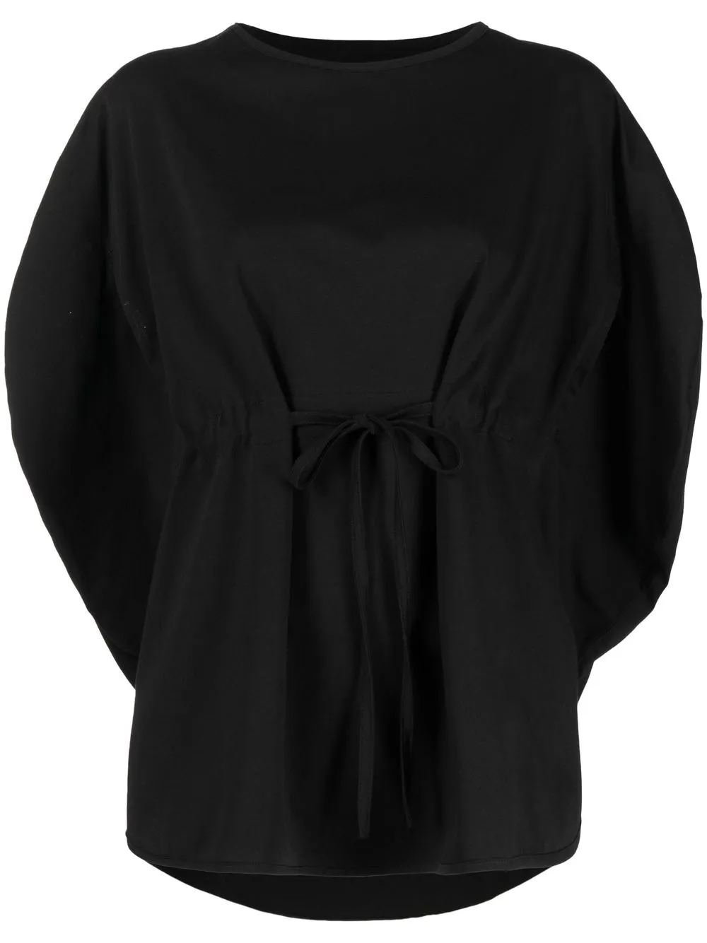 

Société Anonyme tie-waist cotton top - Black
