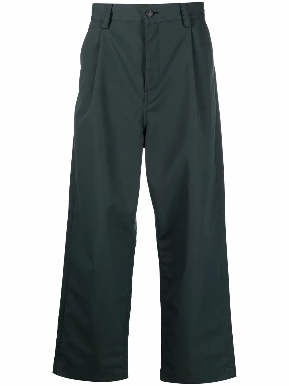 

Sunnei pleat-detail four-pocket straight-leg trousers - Green